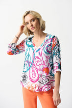 Load image into Gallery viewer, Joseph Ribkoff 242179 Scribble Print Top Style SS24