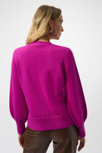 Load image into Gallery viewer, Joseph Ribkoff Sweater Knit Cardigan with Puff Sleeves 253906 FW25