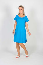 Load image into Gallery viewer, PURE 112-5071 ROUND NECK SCOOP HEM DRESS SS24
