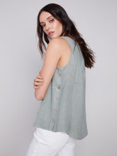 Load image into Gallery viewer, Charlie B C4425RR Linen Tank Top SS24
