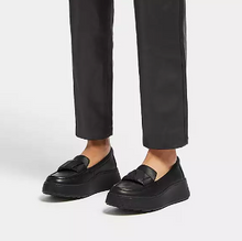 Load image into Gallery viewer, Fit Flop GR4-090 F-Mode Folded Leather FLatform Loafer FW23