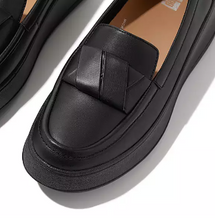 Load image into Gallery viewer, Fit Flop GR4-090 F-Mode Folded Leather FLatform Loafer FW23