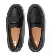 Load image into Gallery viewer, Fit Flop GR4-090 F-Mode Folded Leather FLatform Loafer FW23