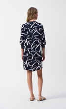 Load image into Gallery viewer, Joseph Ribkoff 251143 Woven Geometric Print Straight Dress SS25