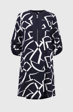 Load image into Gallery viewer, Joseph Ribkoff 251143 Woven Geometric Print Straight Dress SS25