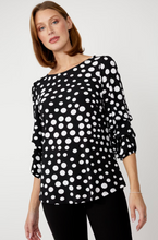 Load image into Gallery viewer, Frank Lyman 256309 Polka Dot Puff Sleeve Pullover SS25