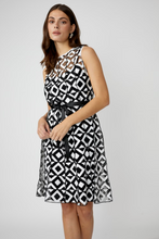 Load image into Gallery viewer, Frank Lyman 256434 Geometric Belted Fit Dress SS25
