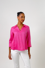 Load image into Gallery viewer, Joseph Ribkoff 252933 Linen Boxy Top SS25