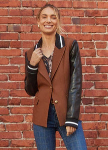 FDJ 1106073 Mixed Media Blazer FW25