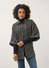 Load image into Gallery viewer, FDJ 11107918 Tweed Poncho Jacket FW26
