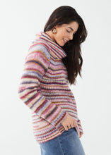 Load image into Gallery viewer, FDJ 1230796 Cowlneck Raglan Space Dye Sweater FW23
