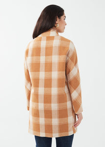 FDJ 1430145 Plaid Cocoon Coat FW23