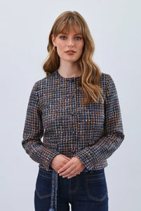 FDJ 1494228 Tweed Colarless Jacket FW25