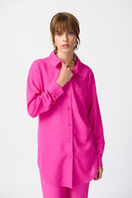 Load image into Gallery viewer, Joseph Ribkoff 241259 Long Textured Woven High-Low Blouse SS24
