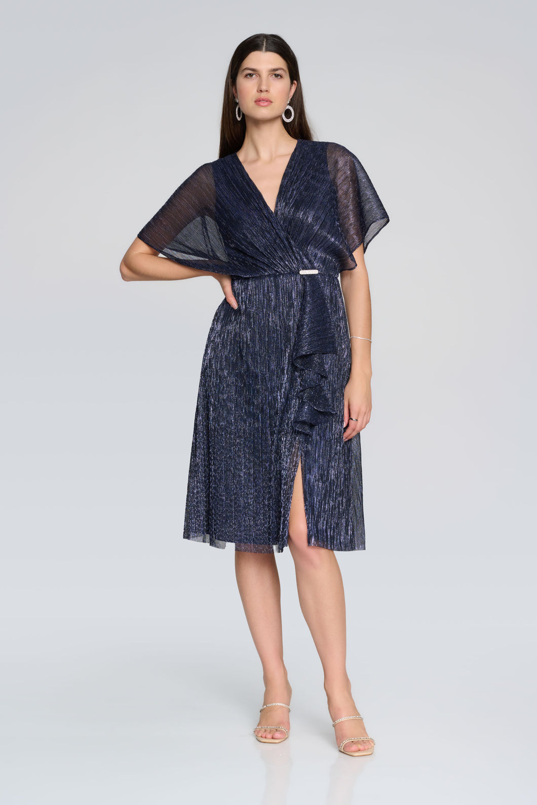 J Ribkoff Flutter Sleeve Dress 241714 SS24