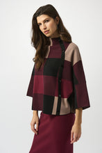 Load image into Gallery viewer, Joseph Ribkoff 243948 Plaid Jacquard Sweater FW25
