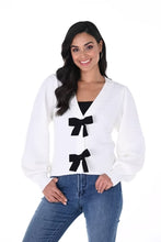 Load image into Gallery viewer, Frank Lyman 246224U Cardigan with Bows FW25
