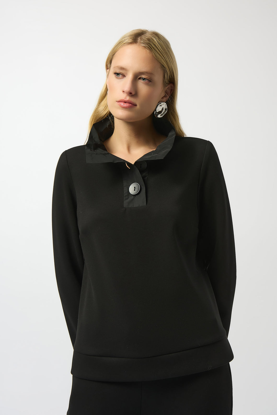 Joseph Ribkoff 253190 Scuba Jersey Boxy Top FW25