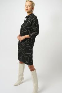 Joseph Ribkoff 253197 Abstract Print Straight Dress FW25