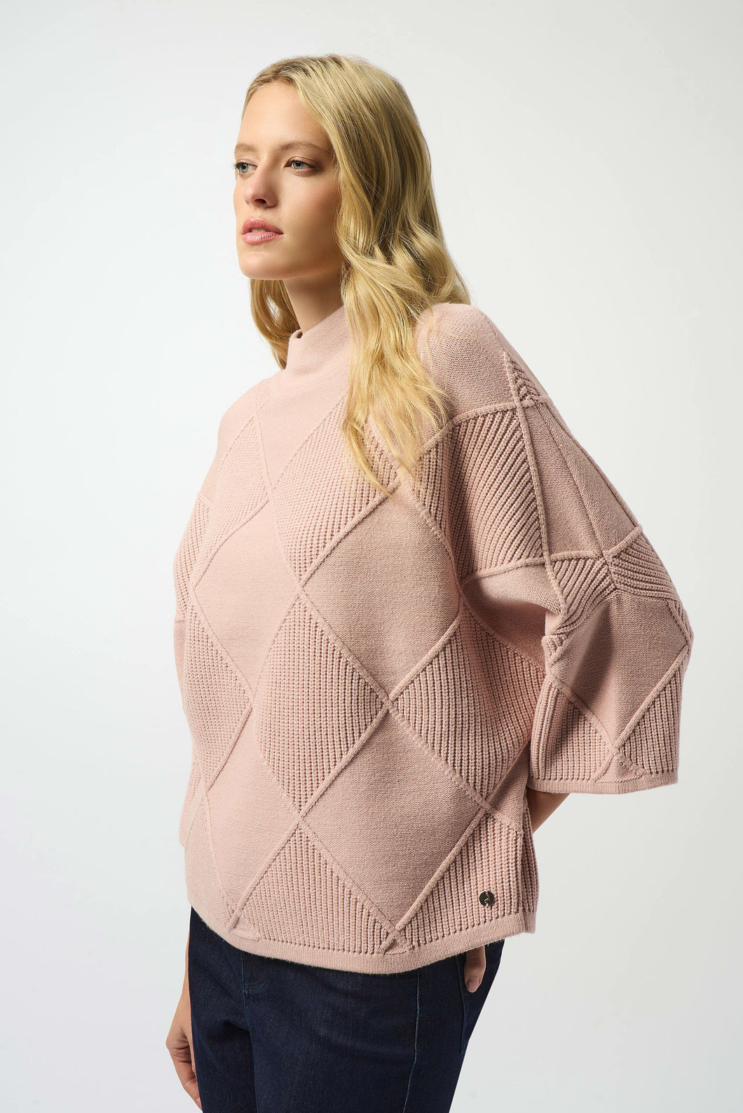 Joseph Ribkoff 253943 Knit Mock Neck Pullover FW25