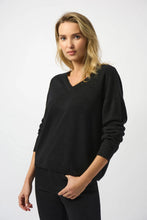 Load image into Gallery viewer, Joseph Ribkoff 253967 V-Neck Boxy Sweater FW25
