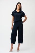 Load image into Gallery viewer, Joseph Ribkoff Seersucker Boxy Top With Memory Collar 261017 SS26
