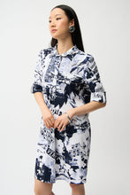 Load image into Gallery viewer, Joseph Ribkoff 261048  Stretch Poplin Conversational Print Shirt Dress SS26
