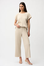 Load image into Gallery viewer, Joseph Ribkoff 261100 Pleated Scuba Crepe Wide Leg Pull-On Pants SS26

