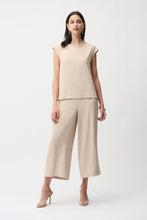 Load image into Gallery viewer, Joseph Ribkoff 261122 Woven Twill Boxy Top With Side Slits SS26
