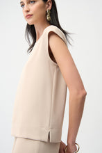 Load image into Gallery viewer, Joseph Ribkoff 261122 Woven Twill Boxy Top With Side Slits SS26
