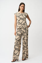 Load image into Gallery viewer, Joseph Ribkoff Recycled Woven Abstract Print Boxy Top 261125 SS26
