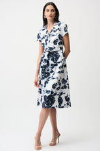 Load image into Gallery viewer, Joseph Ribkoff 261147 Stretch Cotton Floral Print Fit And Flare Shirt Dress SS26
