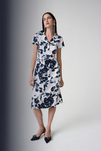 Load image into Gallery viewer, Joseph Ribkoff 261147 Stretch Cotton Floral Print Fit And Flare Shirt Dress SS26
