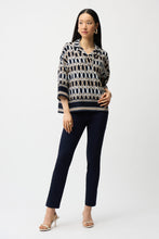 Load image into Gallery viewer, Joseph Ribkoff 261148 Jacquard Straight Pull-On Pants SS26
