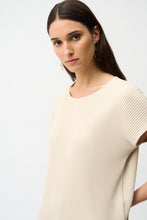 Load image into Gallery viewer, Joseph Ribkoff 261192 Pleated Scuba Crepe Boxy Top SS26
