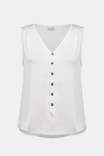 Load image into Gallery viewer, Joseph Ribkoff 261249 Recycled Satin Boxy Top With Gold Buttons SS26
