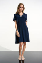 Load image into Gallery viewer, Joseph Ribkoff 261614 Silky Knit Trapeze Dress With Polo Collar  SS26
