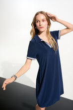 Load image into Gallery viewer, Joseph Ribkoff 261614 Silky Knit Trapeze Dress With Polo Collar  SS26
