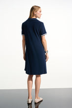 Load image into Gallery viewer, Joseph Ribkoff 261614 Silky Knit Trapeze Dress With Polo Collar  SS26
