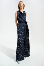 Load image into Gallery viewer, Joseph Ribkoff Signature | Recycled Satin Dot Print Sleeveless Cowl Neck Top SS26
