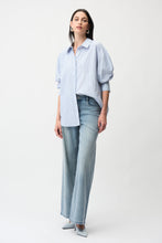 Load image into Gallery viewer, Joseph Ribkoff 2361931Tencel Stripe Print Boxy Blouse SS26
