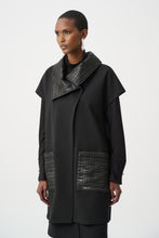 Load image into Gallery viewer, Joseph Ribkoff 263059 Heavy Knit Vest With Quilted Collar FW26
