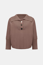 Load image into Gallery viewer, JOSEPH RIBKOFF 263938 Brushed Viscose And Nylon Shawl-Neck Sweater FW26
