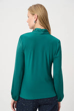 Load image into Gallery viewer, Joseph Ribkoff 264026 Satin Faux Wrap Top FW26
