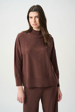Load image into Gallery viewer, Joseph Ribkoff 264930 Sequin Mock Neck Sweater FW26
