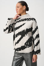 Load image into Gallery viewer, JOSEPH RIBKOFF 264936  Animal Print Mock Neck Pullover FW26

