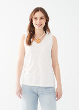 Load image into Gallery viewer, FDJ Sleeveless V Neck Top 3026476 SS24
