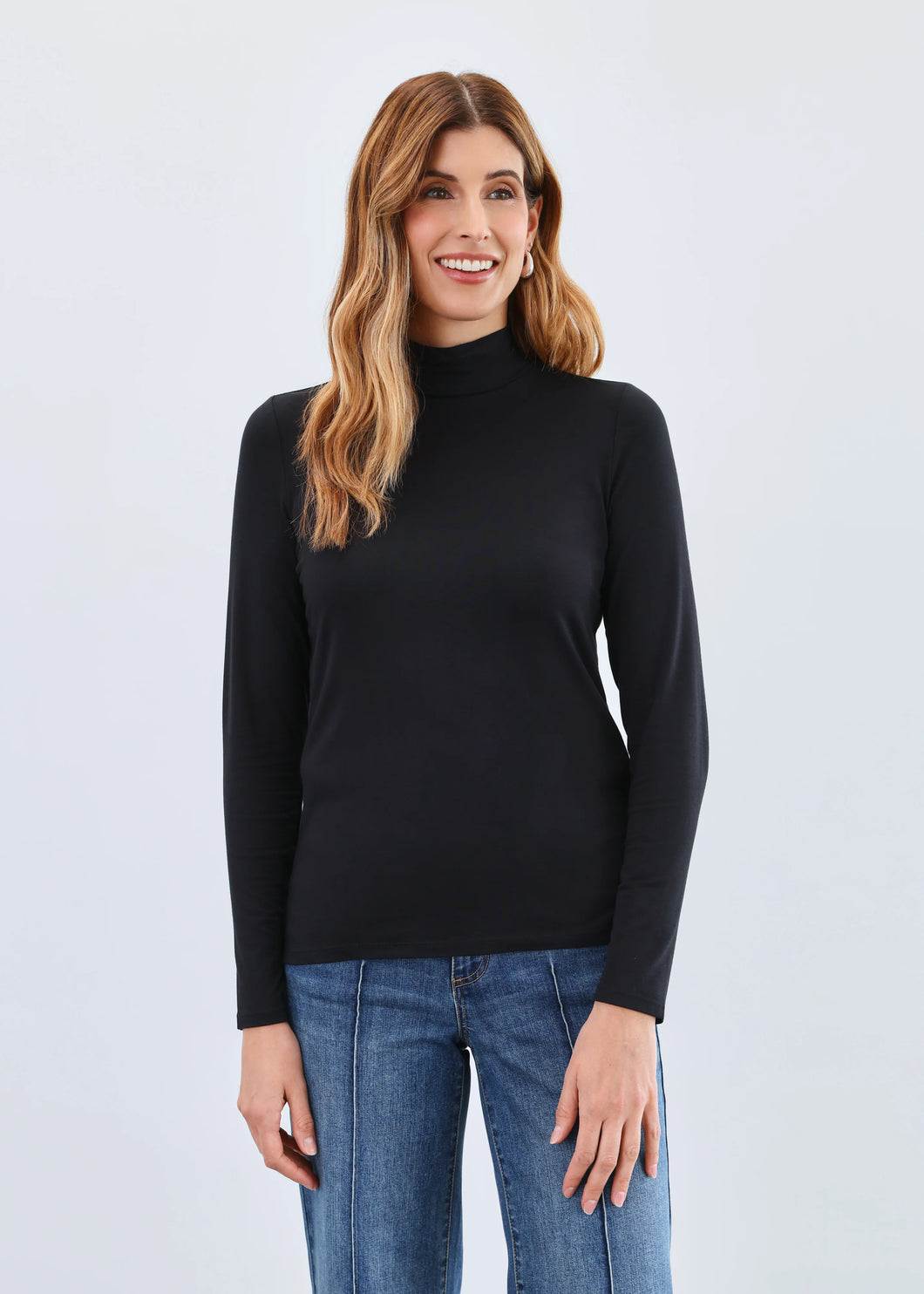 FDJ 3056756 Long Sleeve Mock Neck Top FW25