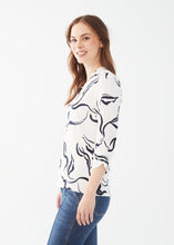 Load image into Gallery viewer, FDJ V Neck 3/4 Sleeve Top 3316964 SS24
