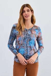 FDJ 3390844 Long Sleeve V-Neck Top FW25